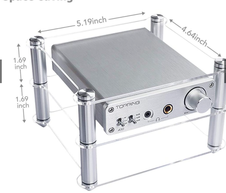 TOPPING Acrylic Rack For D30 Decoder A30 HIFI Amplifier Amp rack ...