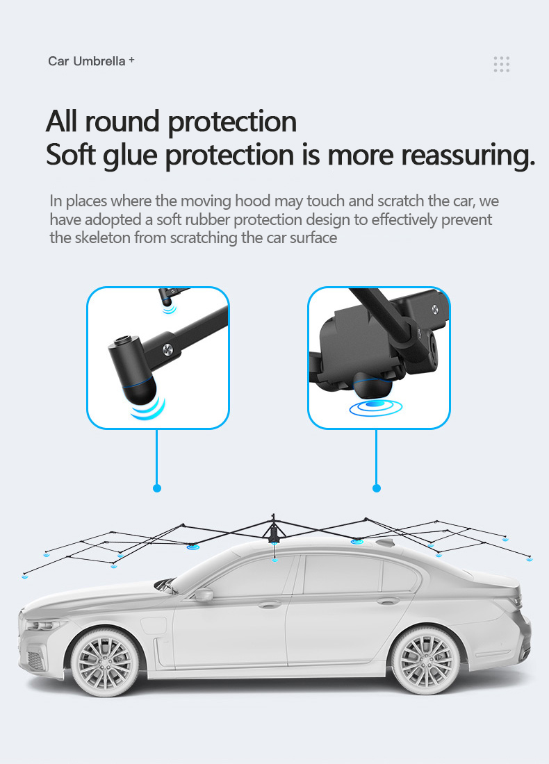 Car Sunshield Umbrella Car Cover Outdoor Protection Remote Control ...