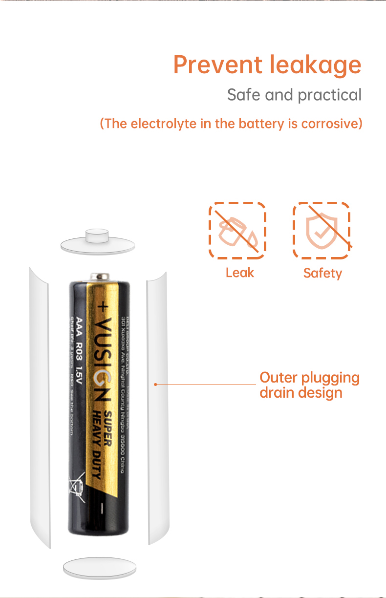 Deli Vusign AA/AAA Carbon Battery Super Heavy Duty Battery Generic ...