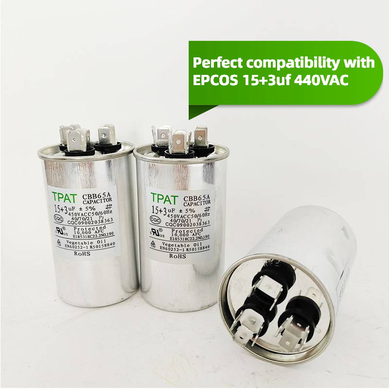 Cbb65a-1 15+3uf Window Type Air Conditioning Capacitor (Compatible with ...