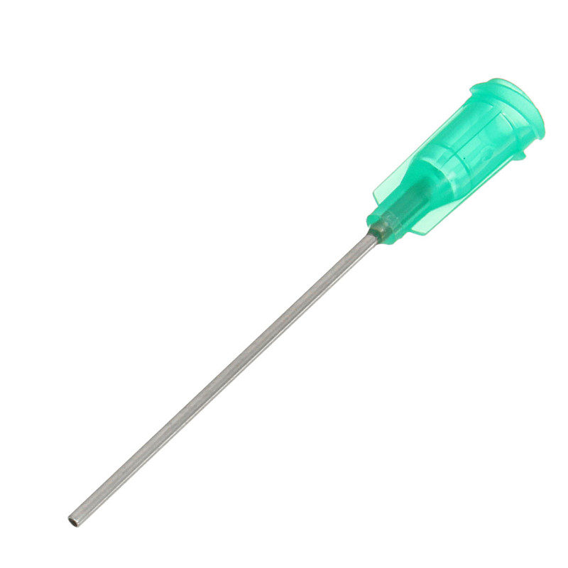 10pcs Blunt Tip Dispensing Needles - Green Plastic Body with Stainless ...