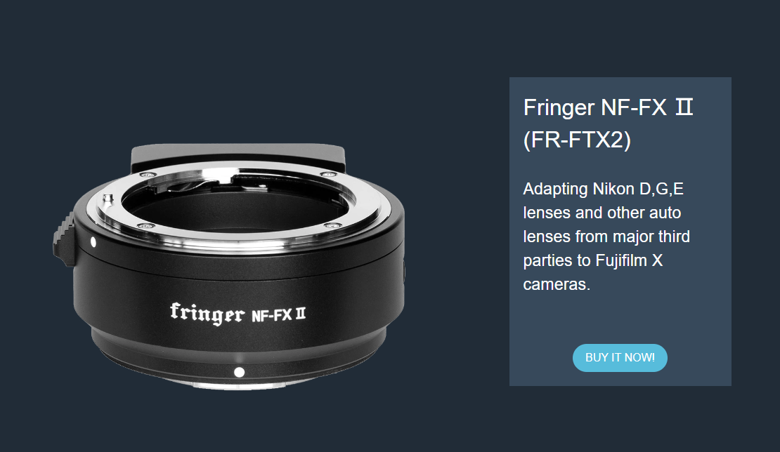 Adattatore Fringer NF-FX Per Obiettivi Nikon Su Fujifilm X Con Autofocus E Apertura Elettronica - 4