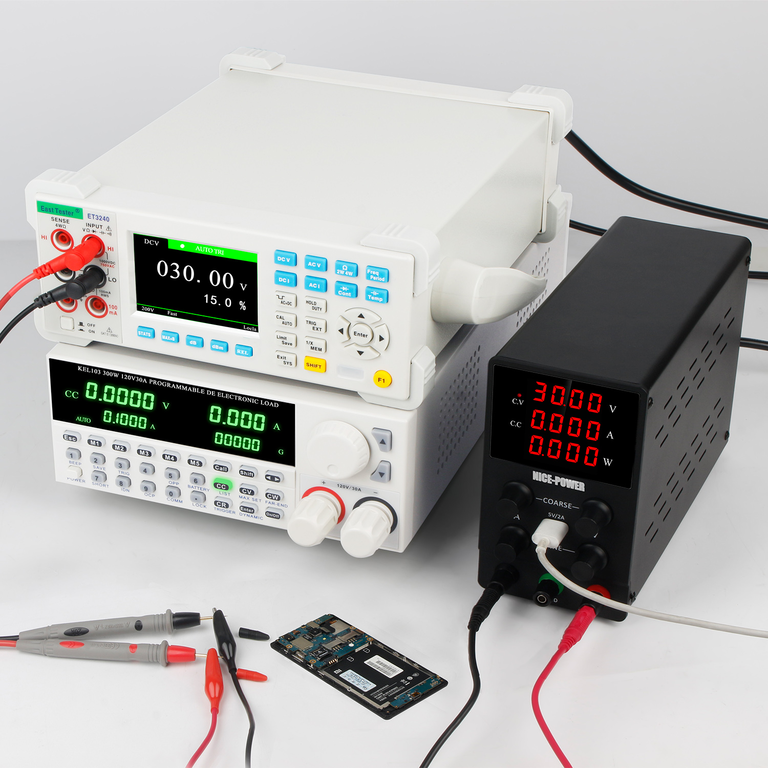 NICE-POWER 30V 10A DC Power Supply Mini Variable Switch Digital Bench ...