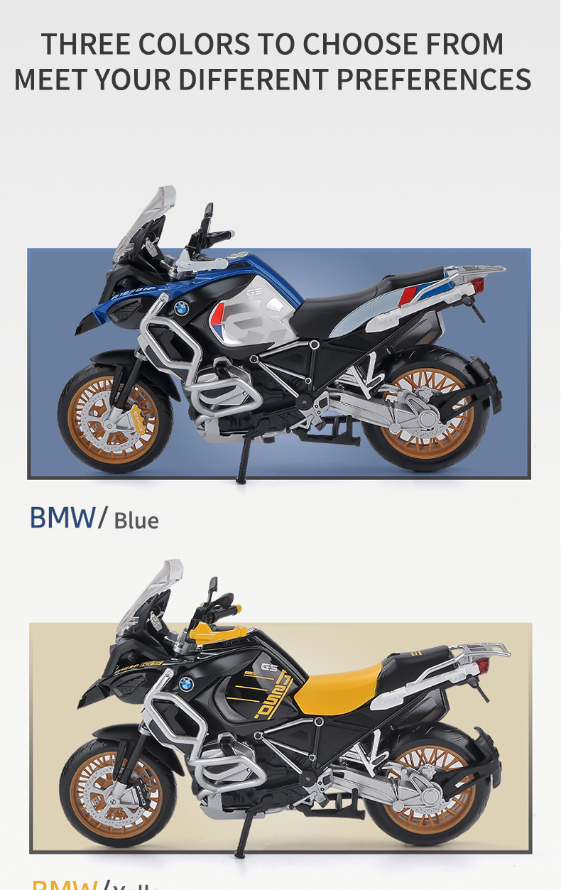 CCA 1:12 Scale Motor BMW R1250GS Alloy Diecast Motorcycle Model ...