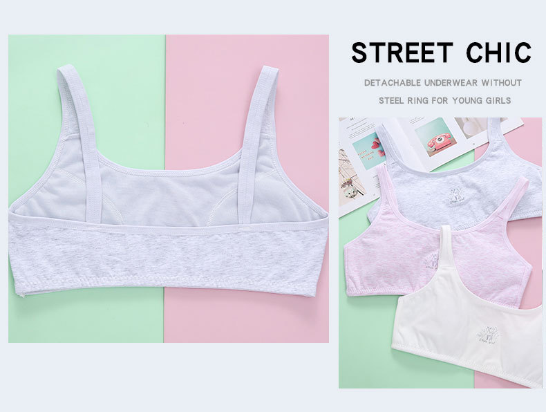 MOMO 9-16Yrs Kids Bra Baby Bra Girl Training Underwear Youth Sports Bra ...