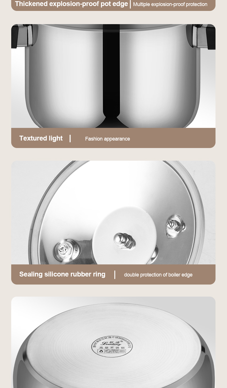 Commercial Pressure Cooker High Quality 304 Stainless Steel Large