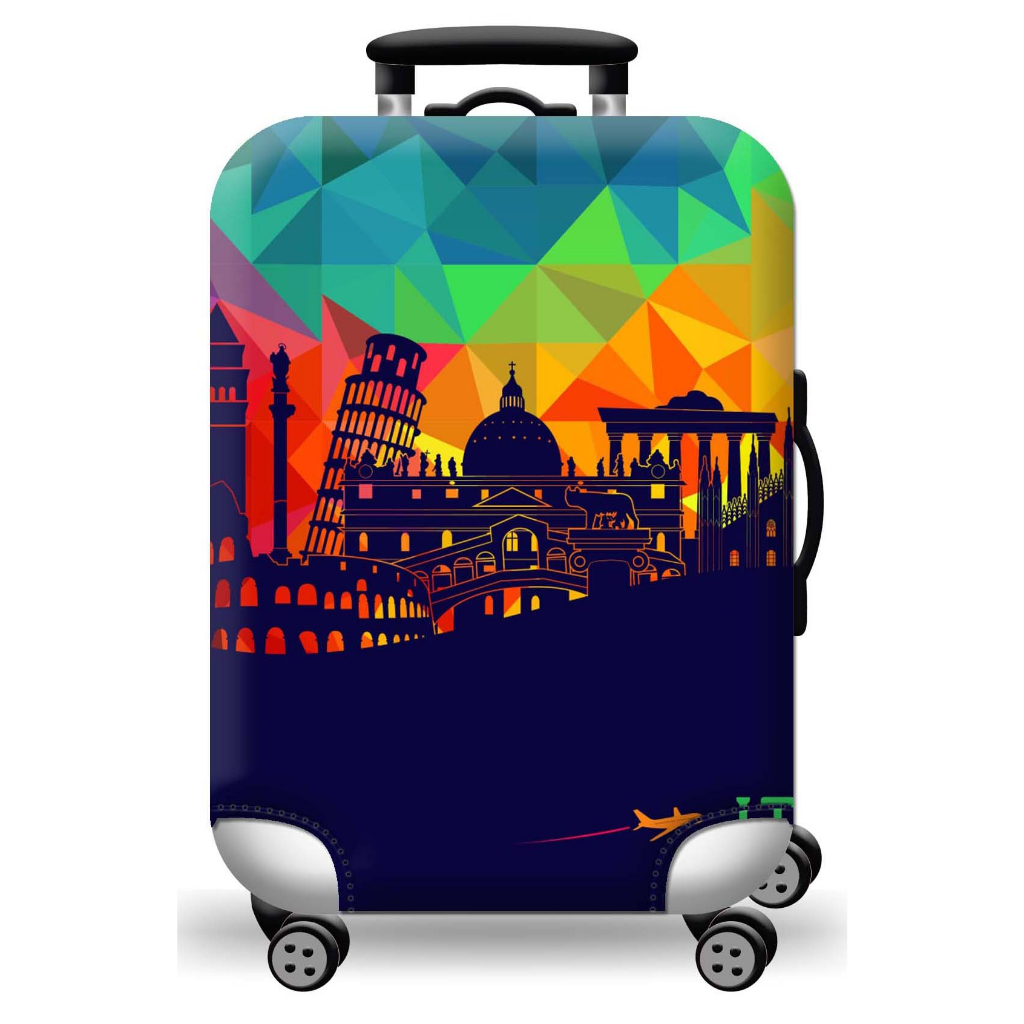 Kaxich Spandex Luggage Cover Protector - Stretchable Dust & Scratch Shield For 26-28 Inch Suitcases