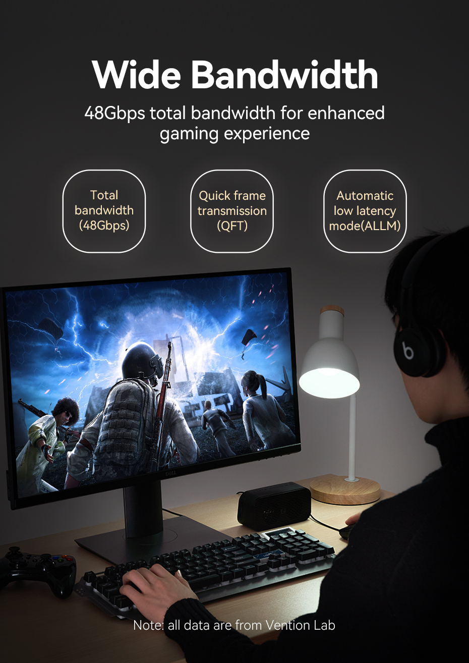 Vention HDMI 2.1 Cable 8K Aluminum Alloy Dolby Vision HD for TV Xiaomi ...