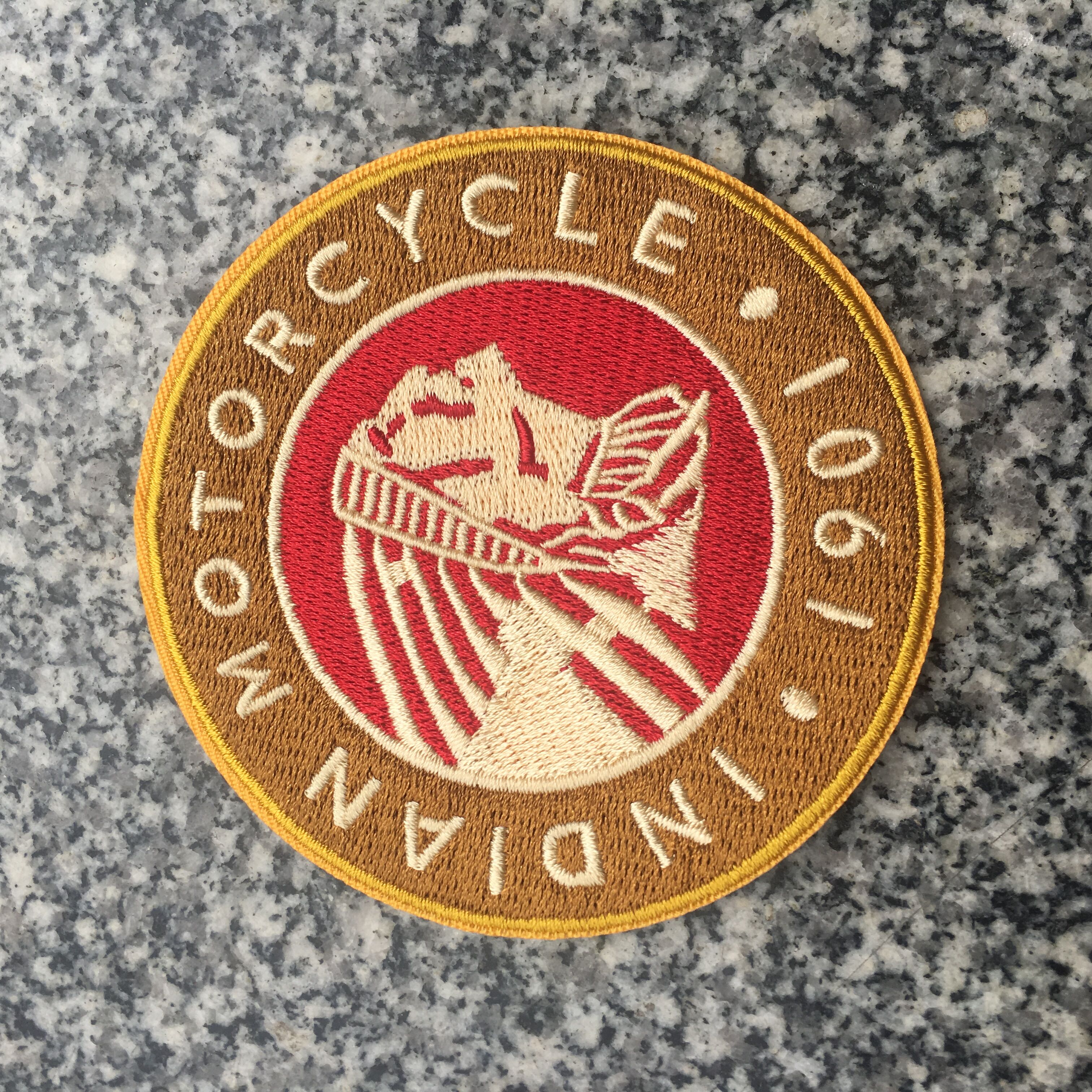 Indian Motorcycle Embroidery Iron On Patches for Clothing Jacket Sewing ...