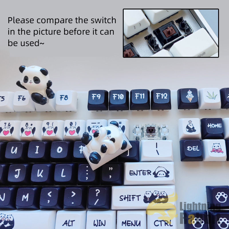 Panda Keycap Mechanical Keyboard Dedicated Button ESC Cartoon ...