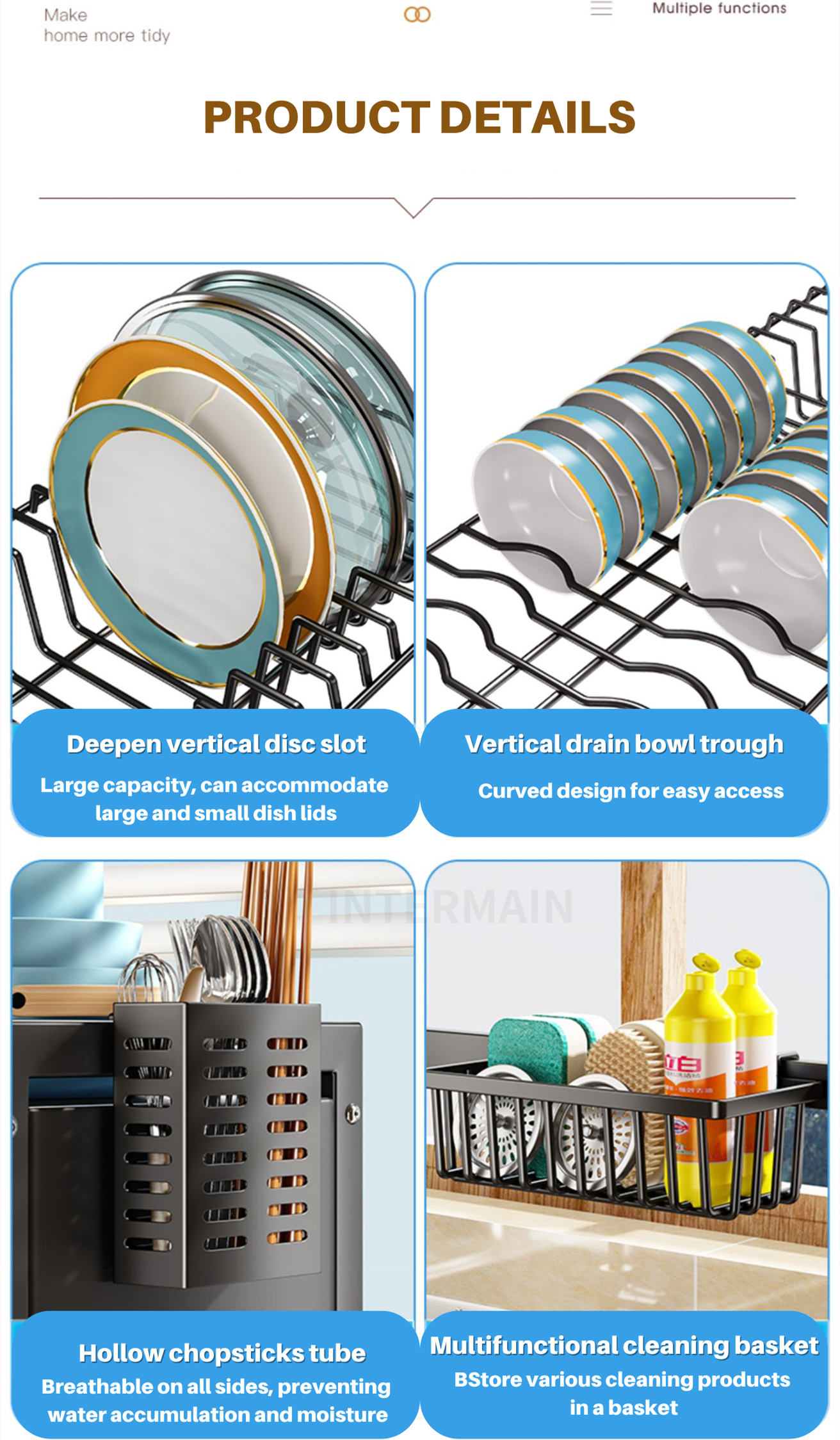 Dish Rack Dish Rock Kitchen Organizer Dish Rack Kitchen Organizer Dish ...