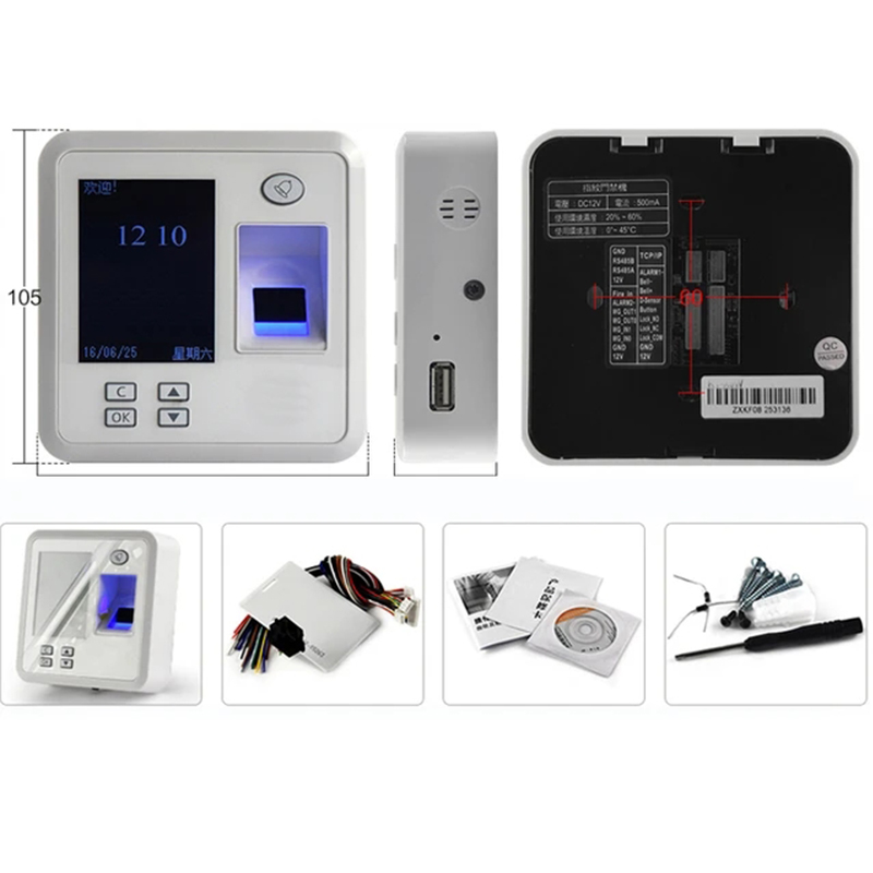 Biometric Fingerprint Door Access Control System TCP/IP USB RFID Card ...
