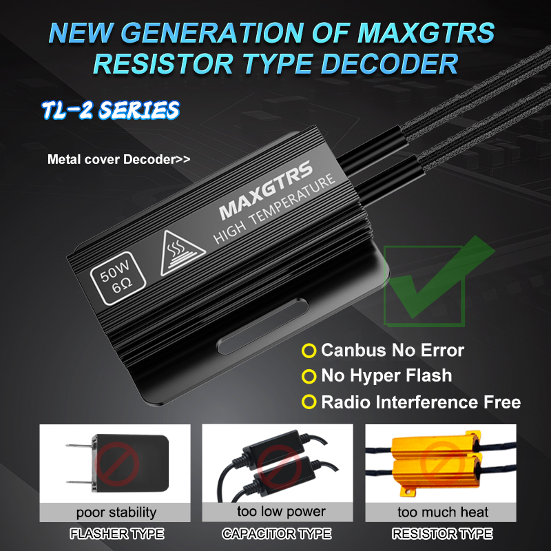 MAXGTRS Car Decoder BAU15S 1156 BA15S 1157 BAY15D 7440 7443 LED Turn ...