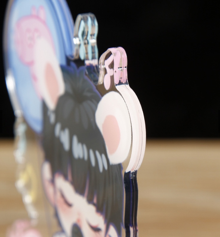 【Custom】Acrylic Keychain Standee stand Keyring key chain string Badges ...
