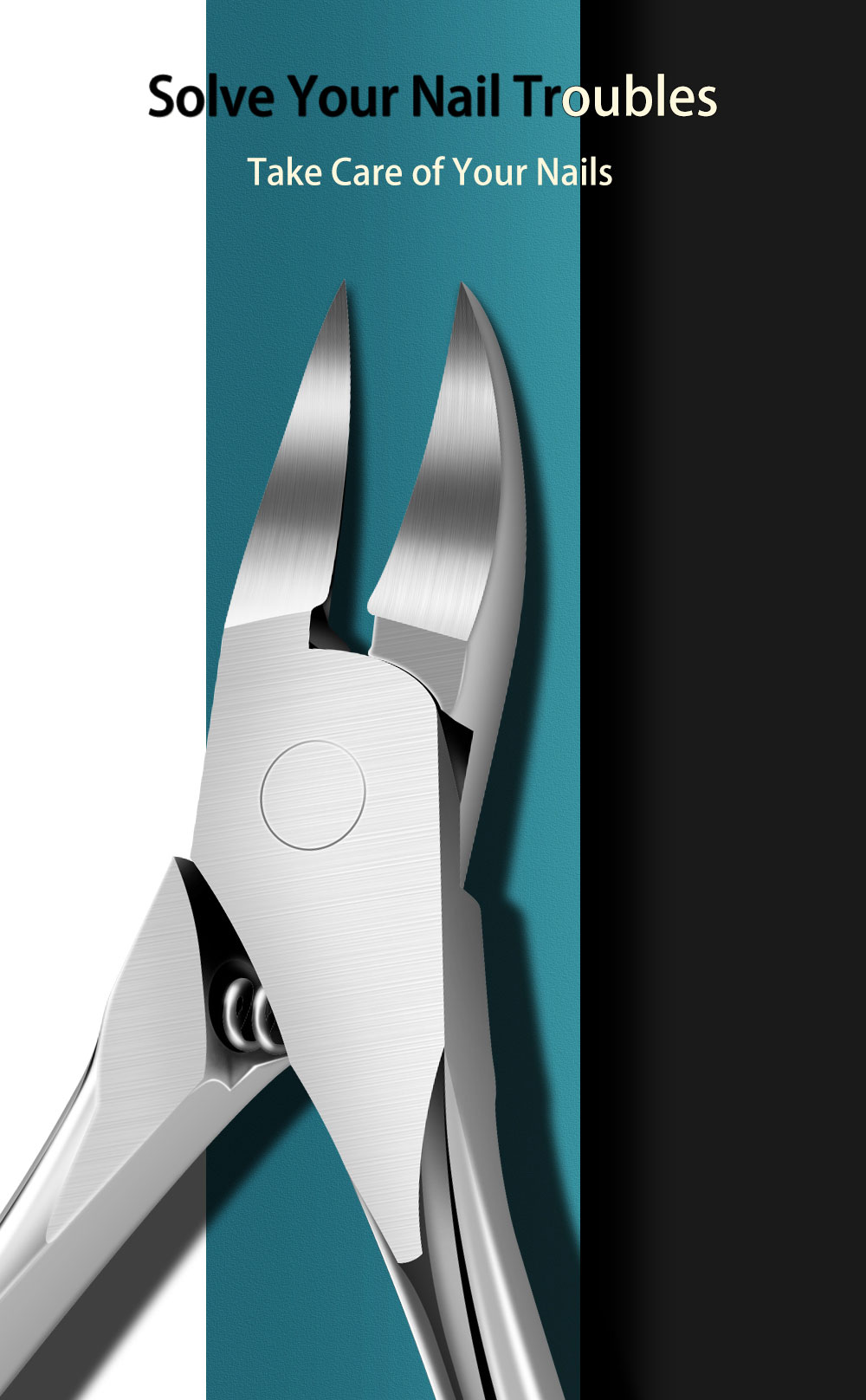 TOGEWITHU 1PCS / 5PCS Nail Clipper for Ingrown or Thick Toenails Nail ...
