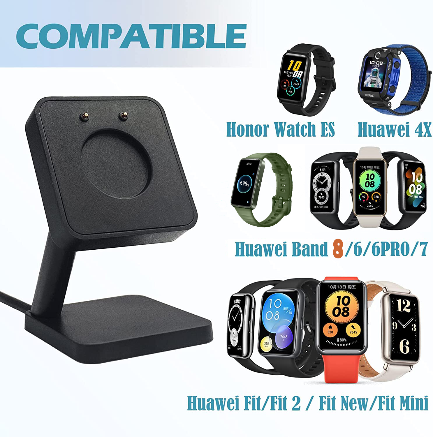 sciuU Magnetic Charging Stand compatible with Huawei Watch Fit/Fit