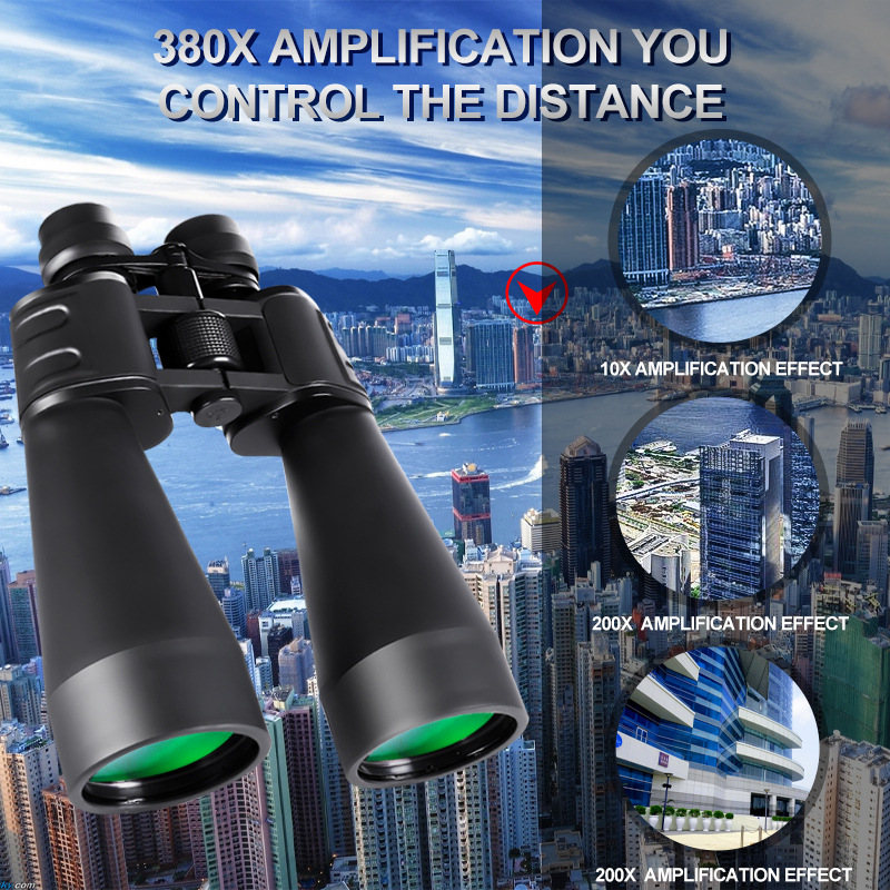 10-380X100  High Magnification Long Range Zoom 10-60 Times Hunting Telescope Binoculars  HD Professiona  Zoom
