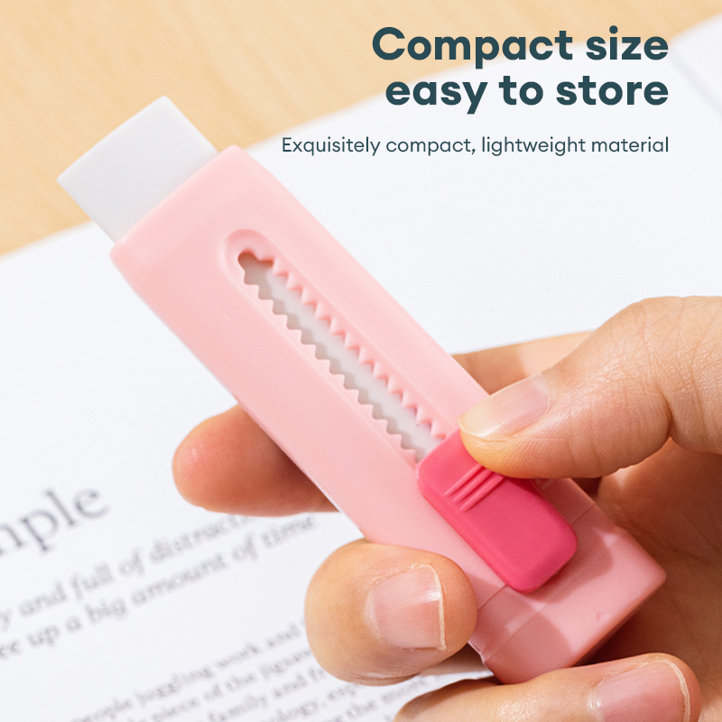 Deli EH312 Retractable Pencil Eraser Student Eraser School Supplies ...