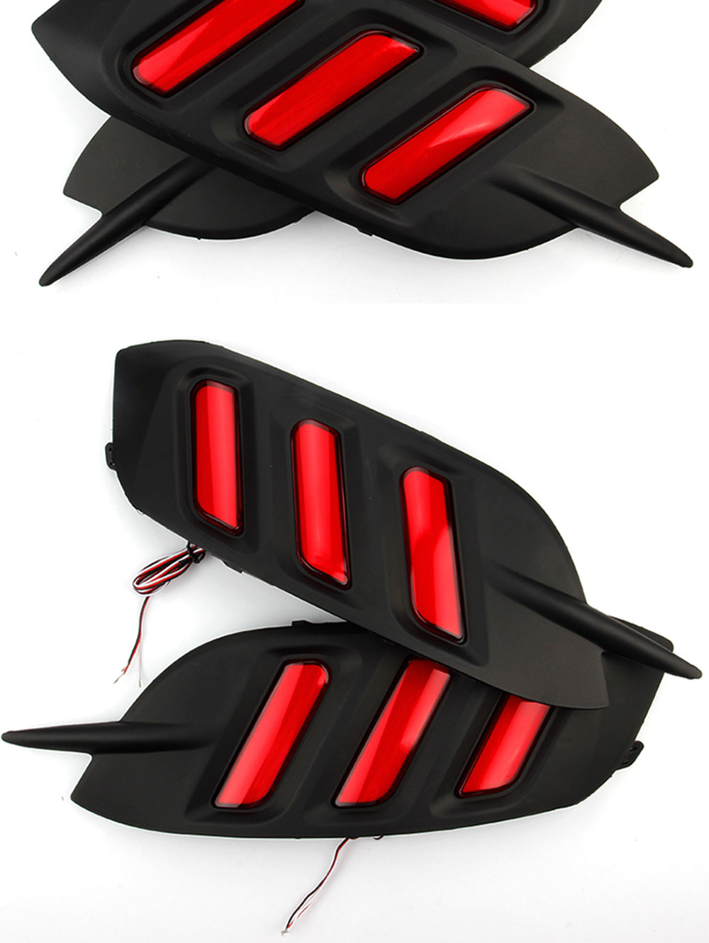 3 Functions 1Pair Car Brake Tail Light Rear Bumper Light For Honda ...