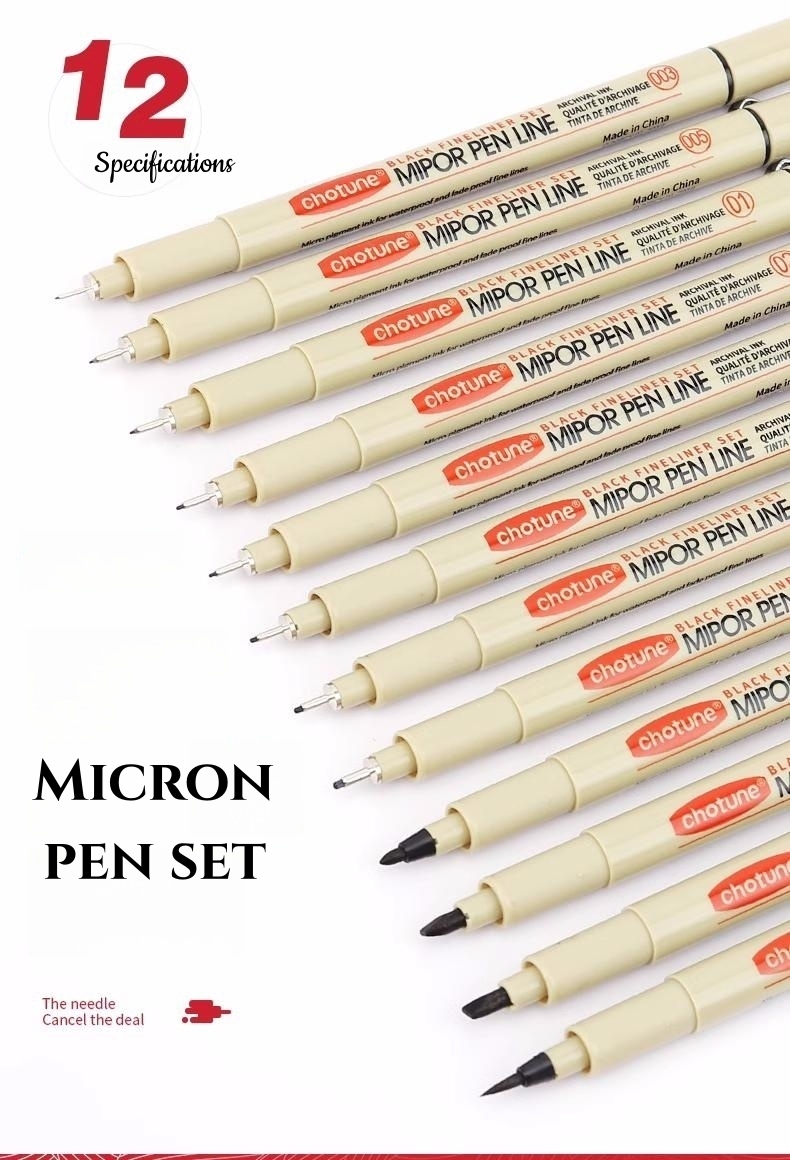 3/5/8/9/10/12 pcs Sakura Pigma Micron Pen Set Fineliner Pens for Sketch ...