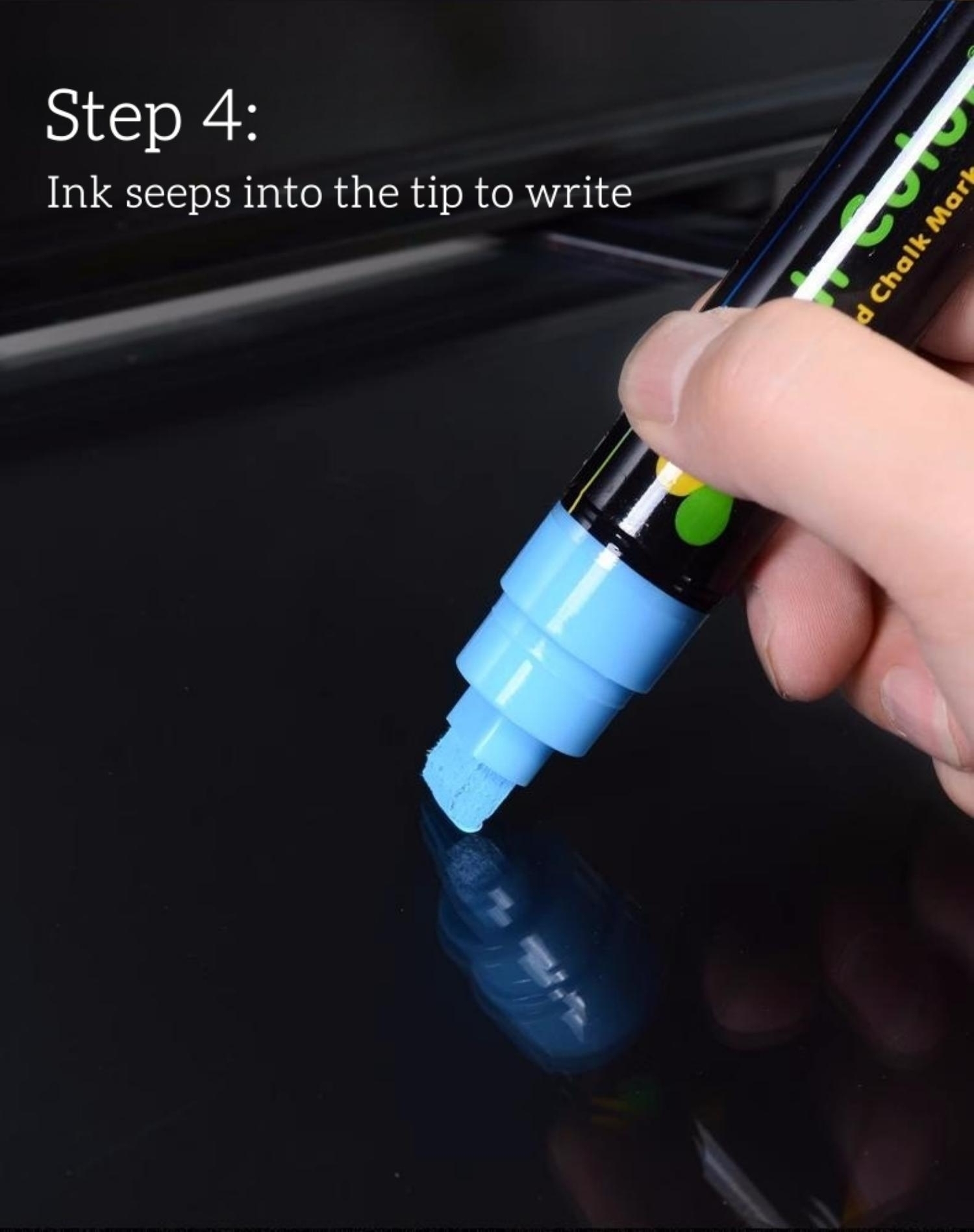 8 pcs Chalk Marker Pen Set 7mm LED Highlighter Washable Blackboard ...