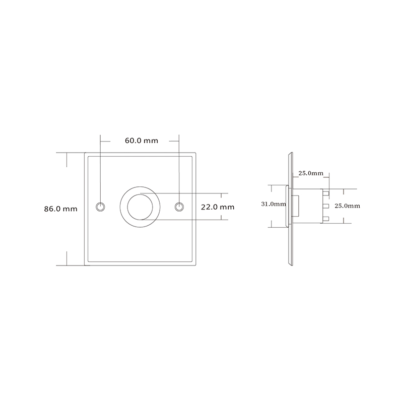 Aluminium Alloy Exit Button Push Exit Button NO/NC/COM Output Panel for ...