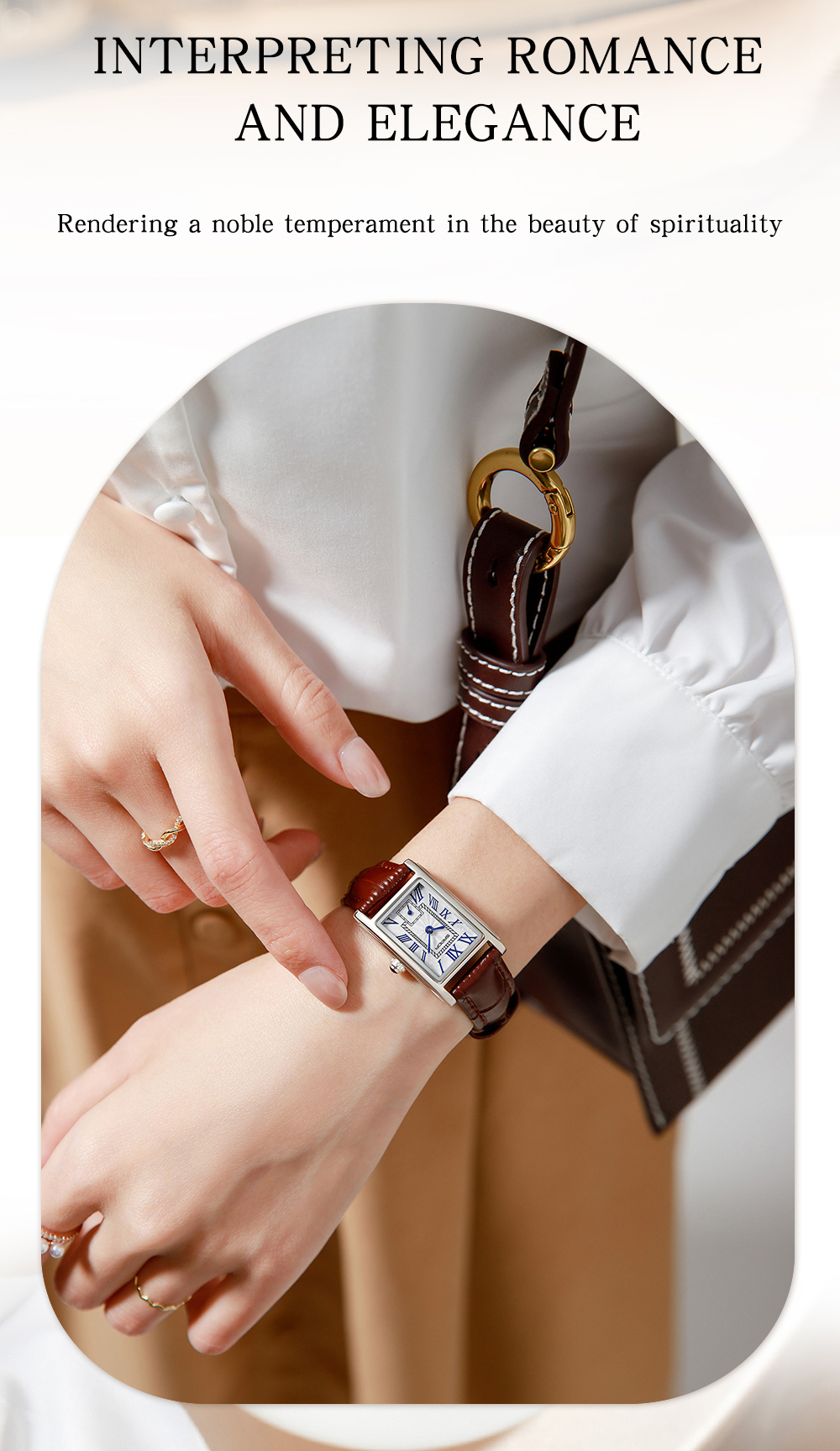 SANDA Brand Luxury Fashion Elegant Design Rectangle Dial Women Watches ...