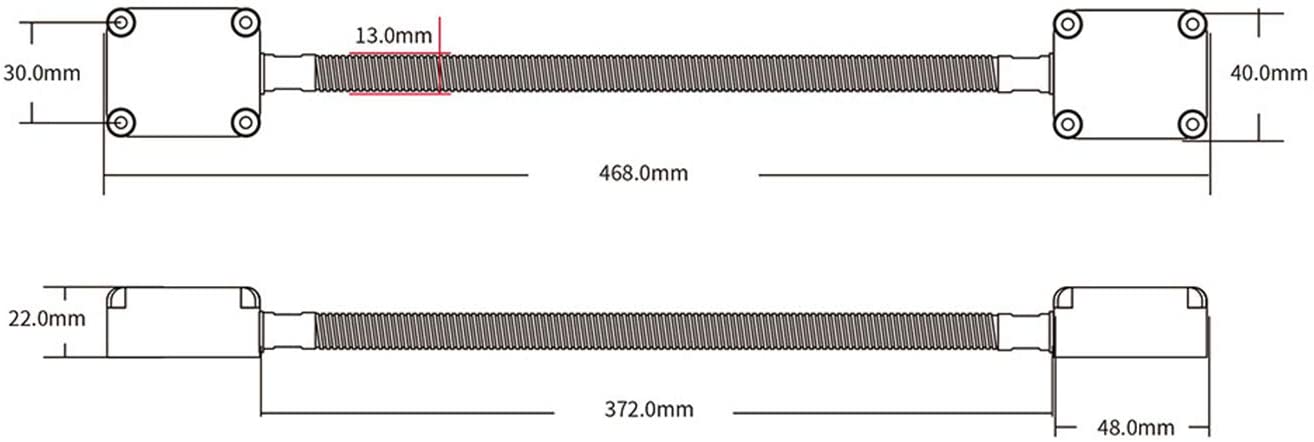 401 Flexible Stainless Steel Armored Door Cord Gate Loop with zinc ...