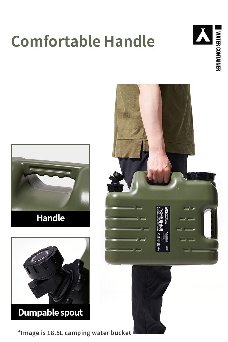 MOBI GARDEN Camping Water Container Portable Water Bucket Food Grade ...