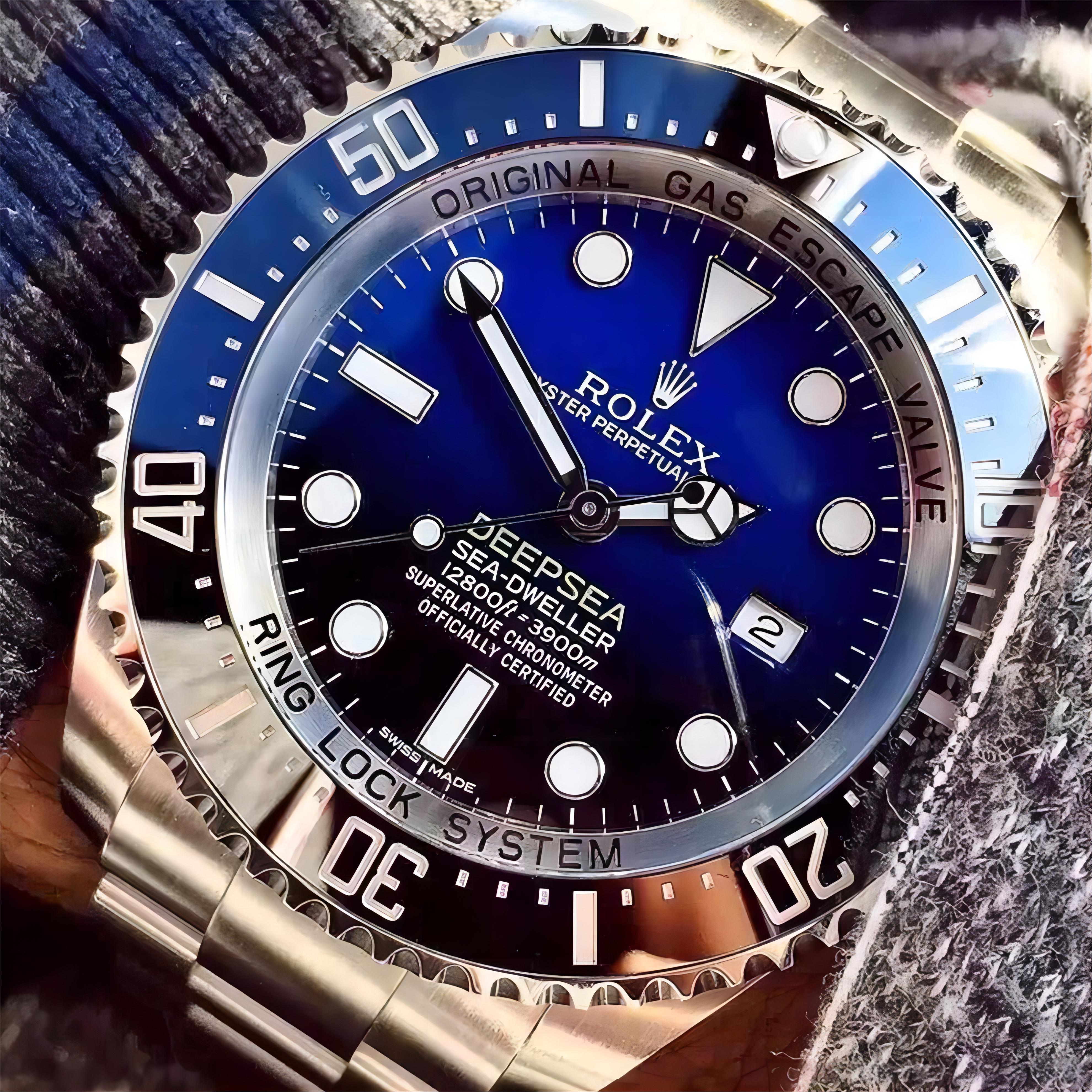 44mm large size top ROLEXS_Swiss classic men's watch Deep Sea Ghost ...
