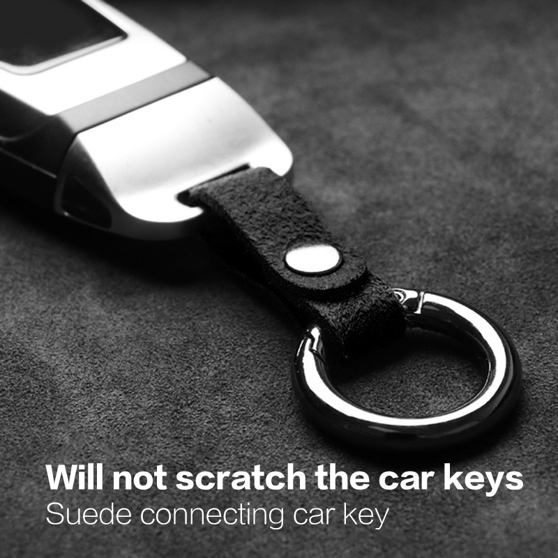 Suede Car Keychain Ring Motor Keychain Case Key Chain Gift Car key ...