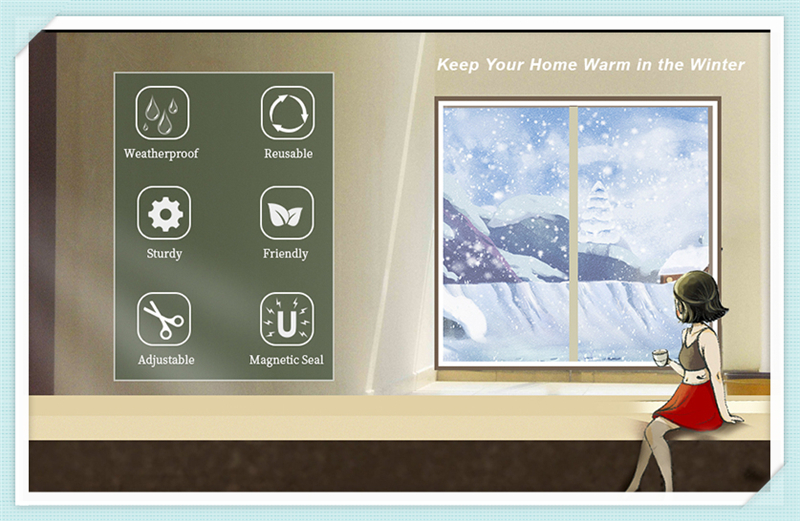 【Customized size】Window Sealing Strip Windproof Thermal Insulation Film ...