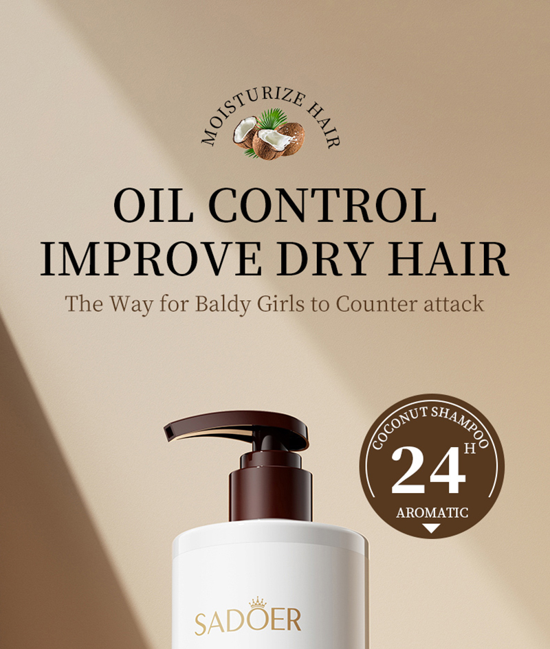 Coconut oil shampoo Deep cleaning, get rid of dandruff, antidandruff