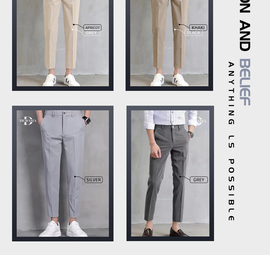 DS Men's Pants Korean Fashion Suit Pants Casual Trousers (COD)