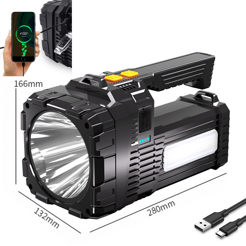 Big flashlight rechargeabl waterproof original heavy duty solar ...
