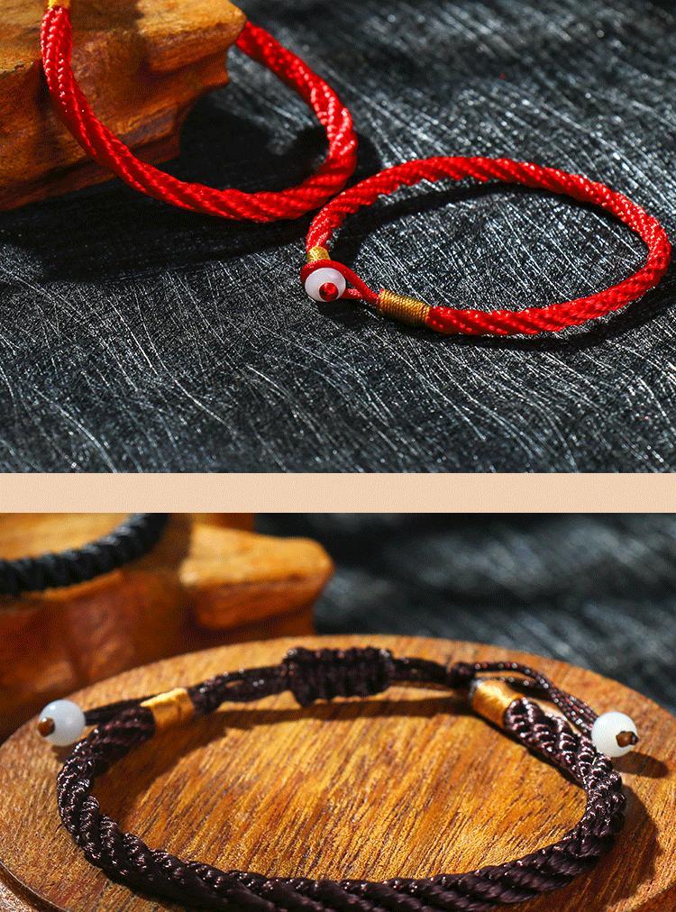 1pcs Handmade Red Rope Bracelet Couple Bracelet UNISEX Gift Treasure ...