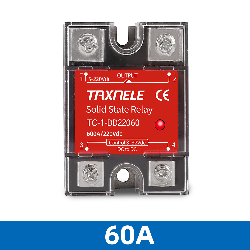 Eujgoov SSR-10 DD 10A Solid State Relay - 5-220VDC For Industrial Equipment & Temperature Control