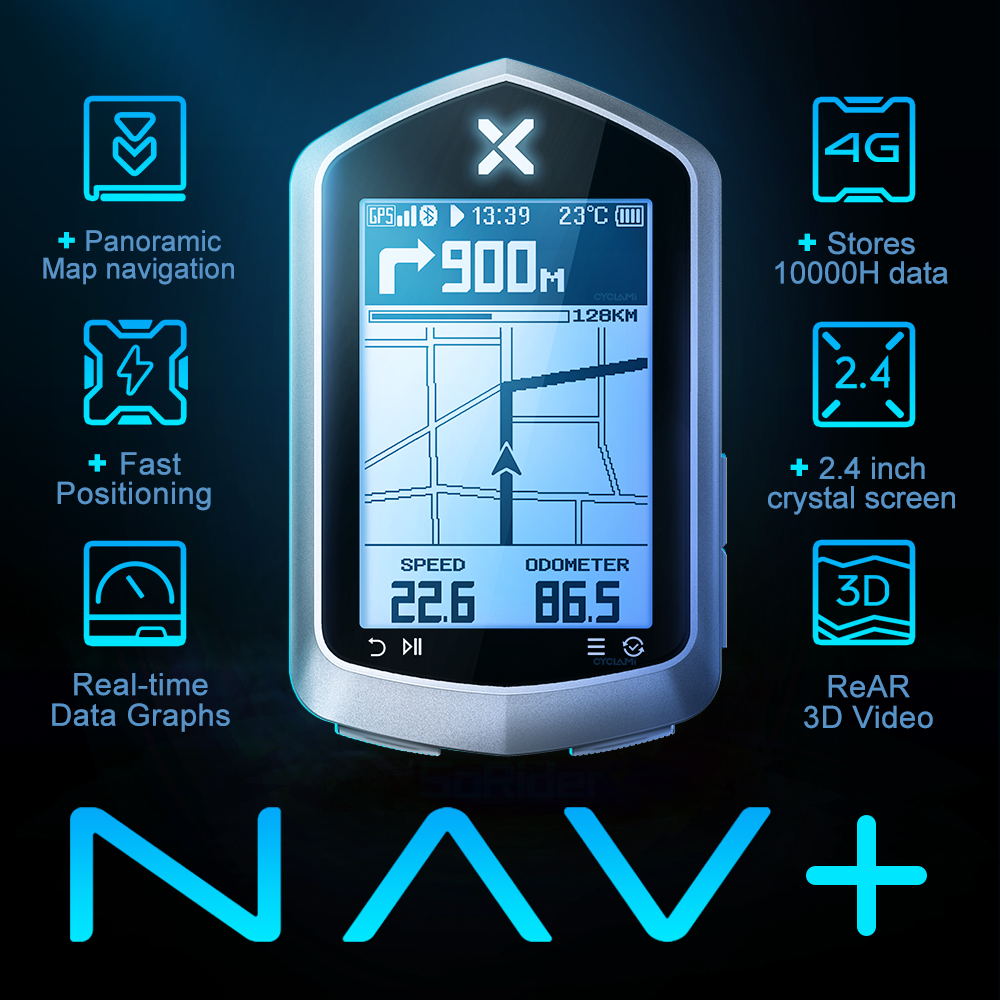 XOSS NAV+ NAV PLUS 2 NAV2 GPS Smart Navigation Computer Bicycle 2.4 ...