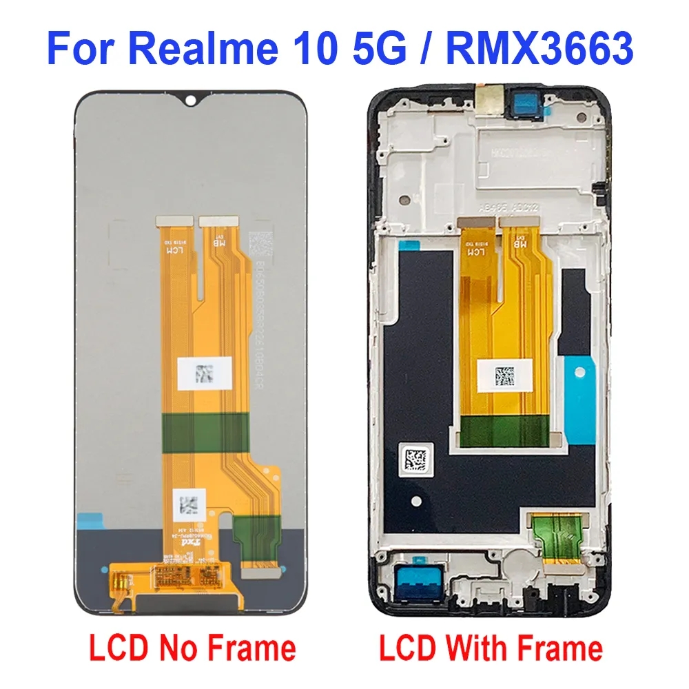 For OPPO Realme 10 4G 5G RMX3630 RMX3663 LCD Display Touch Screen ...