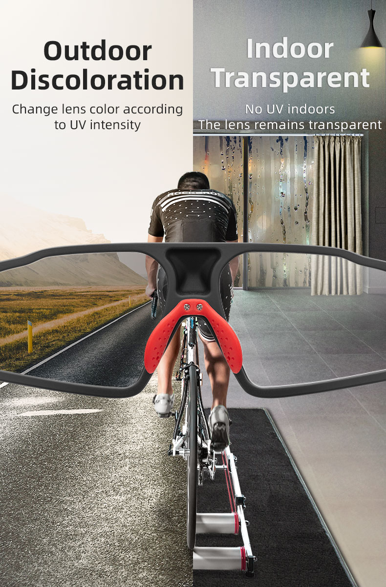 【PH Delivery】ROCKBROS Cycling Glasses Shades Photochromic SportS ...