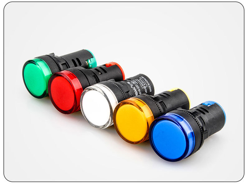22mm Red Wave Indicator Green AD16-22DS Power LED Signal Light Super ...