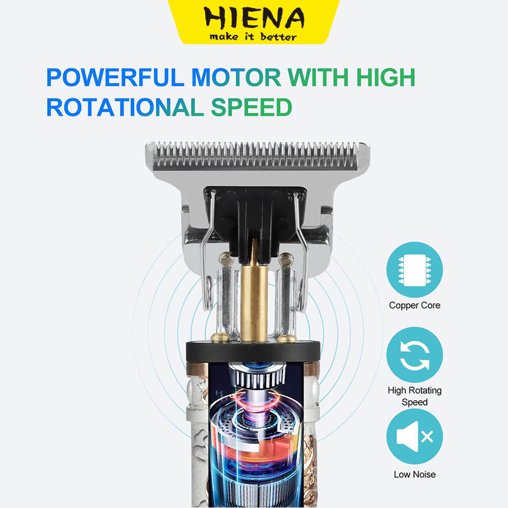 HIENA USB Electric Barber Rechargeable Razor Hair Clipper Dragon Mens ...