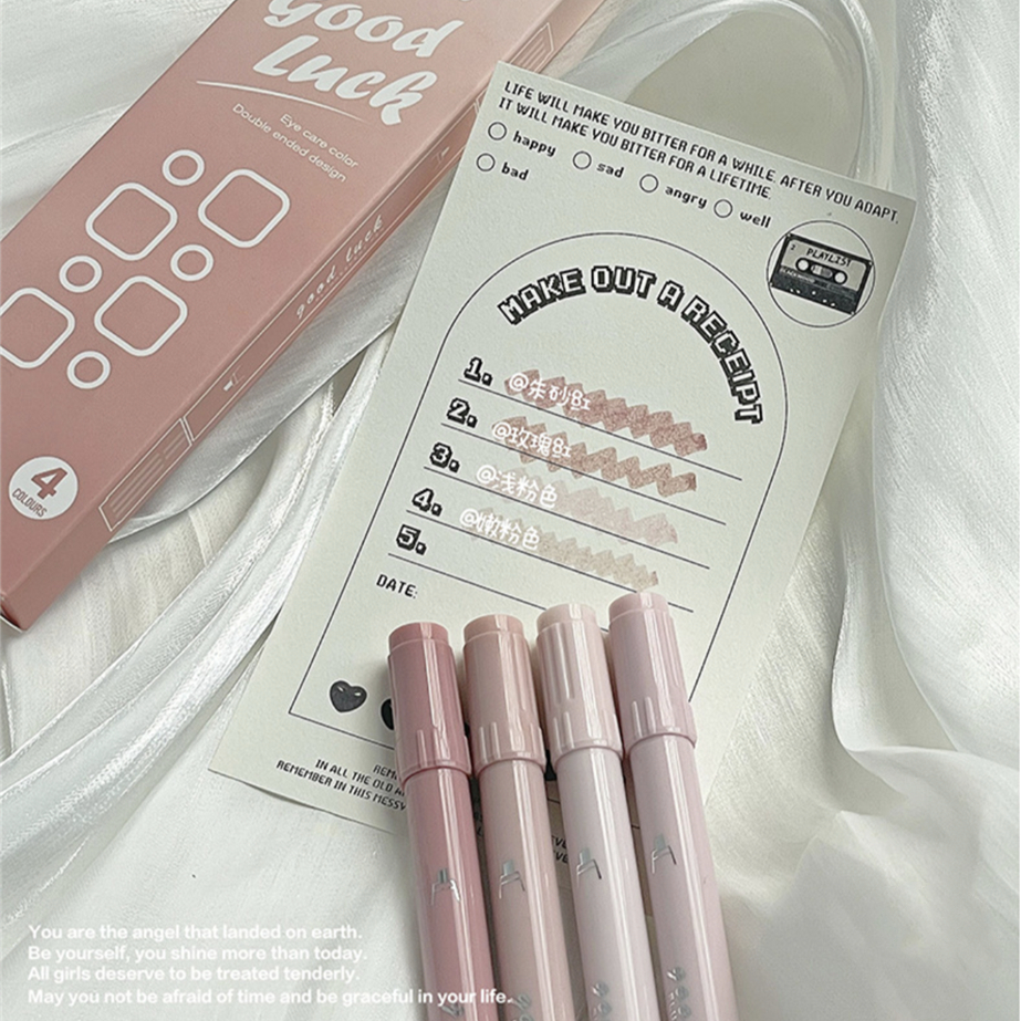 4 pens double-headed creative gradient color markers DIY | Shopee ...