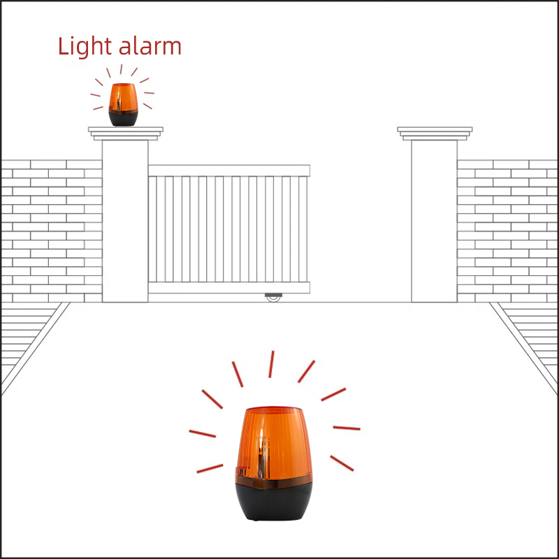 12-265V AC/DC warning light automatic door remote control warning light ...