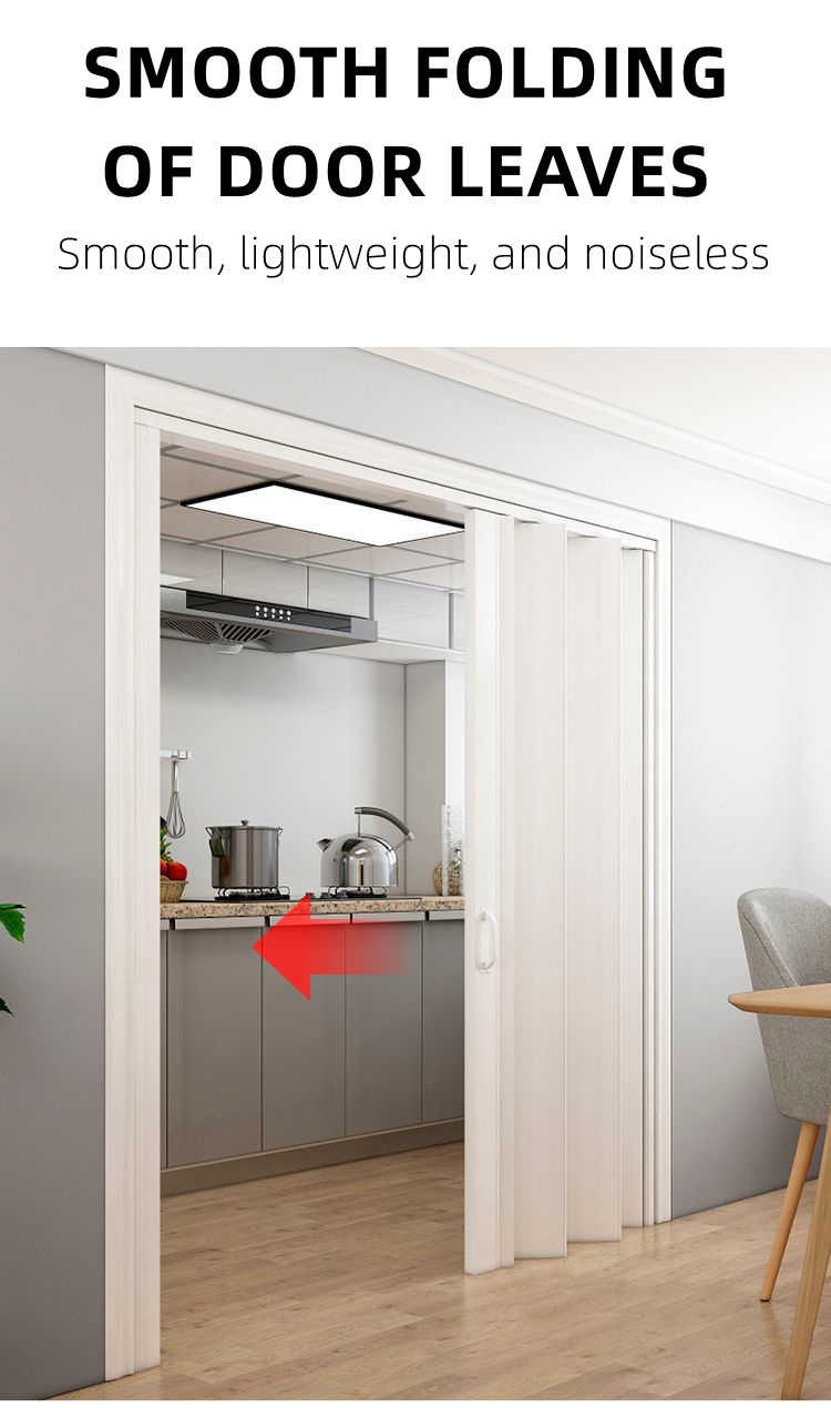 Yoqu Sliding Door PVC Folding Door Indoor Home Kitchen Bathroom Shop ...