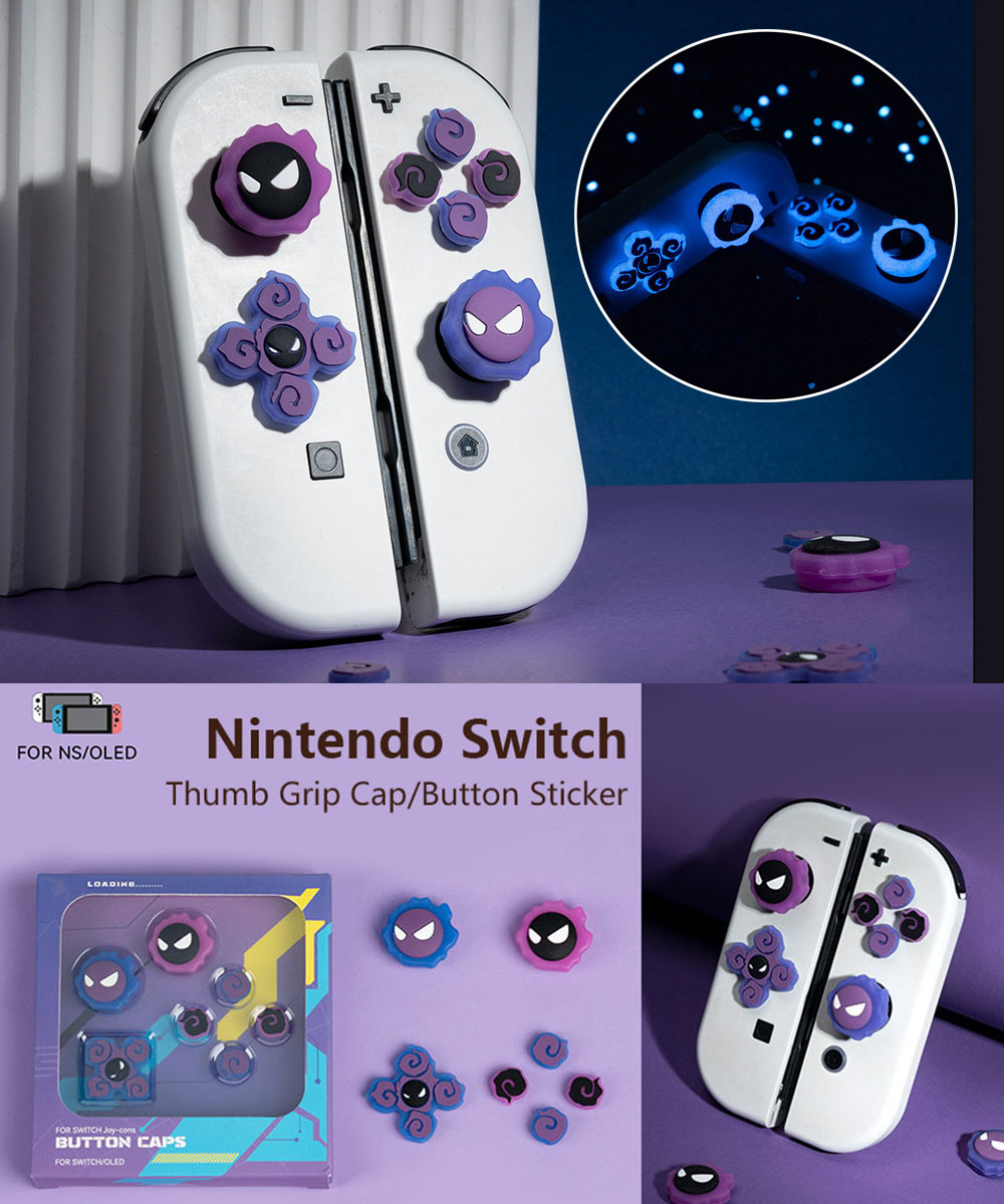 Switch Button Caps GeekShare Cross D-Pad Button Caps Set Joystick