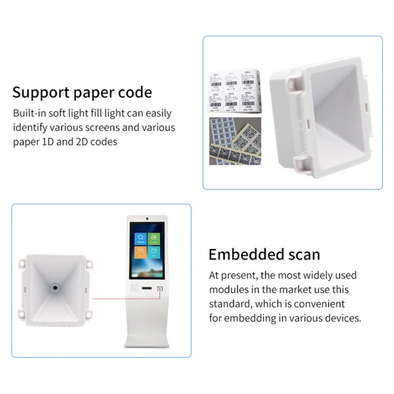 2D Barcode Scanner Bar QR Code Reader USB RS232 Interface Embedded ...