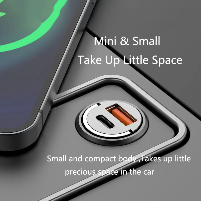 Mini Metal Fast Car Charger,Car Charger Adapter Flush Fit Compatible ...