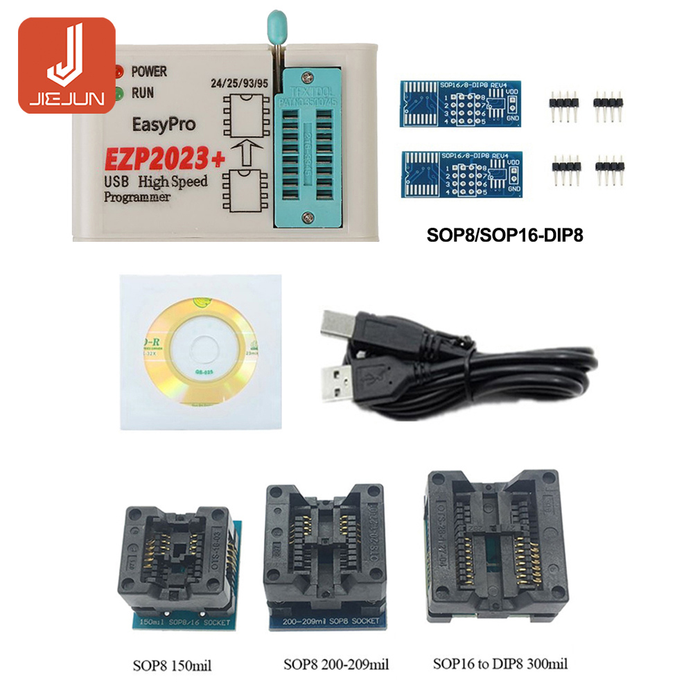ezp2023+ EZP2023 High-Speed USB SPI Programmer+12 Adapters Support 24 ...