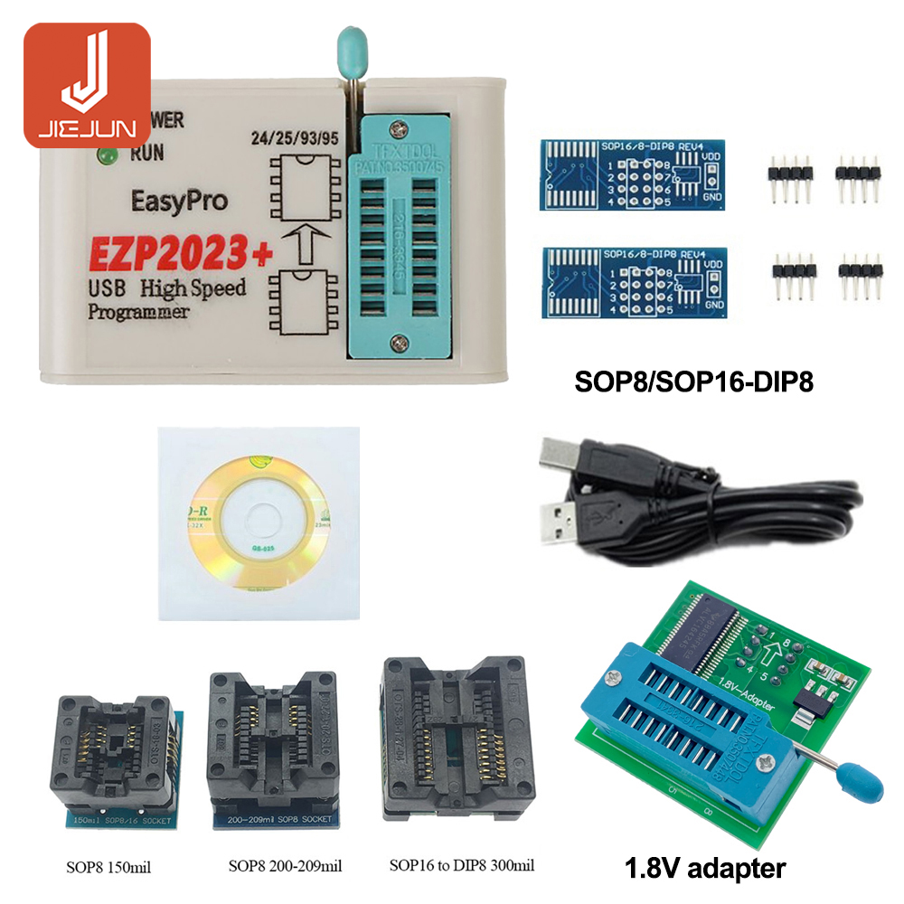 ezp2023+ EZP2023 High-Speed USB SPI Programmer+12 Adapters Support 24 ...